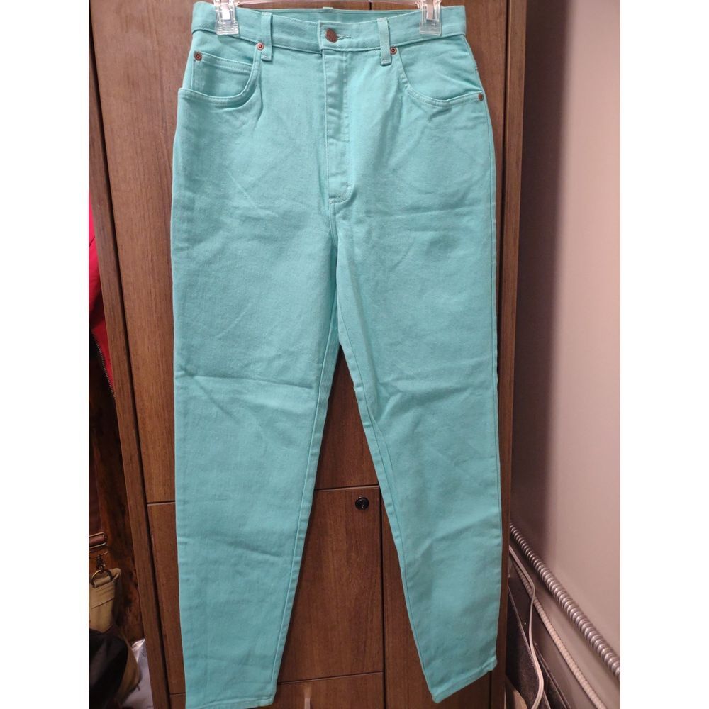 Vtg Forenza Jeans Womens 10 High Rise Teal Tapered 80s Retro